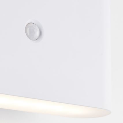 Brilliant - Aufladbare LED-Outdoor-Wandleuchte mit Sensor XINO LED/3W/5V 3600 mAh IP44 weiß