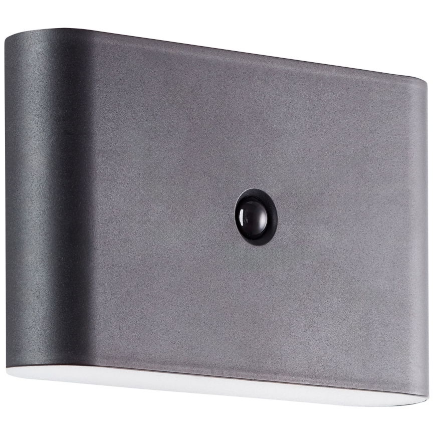 Brilliant - Aufladbare LED-Outdoor-Wandleuchte mit Sensor XINO LED/3W/5V 3600 mAh IP44 schwarz
