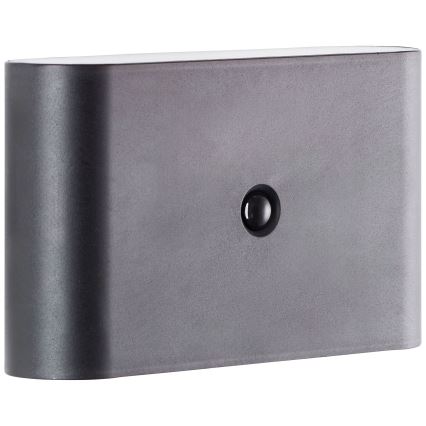 Brilliant - Aufladbare LED-Outdoor-Wandleuchte mit Sensor XINO LED/3W/5V 3600 mAh IP44 schwarz