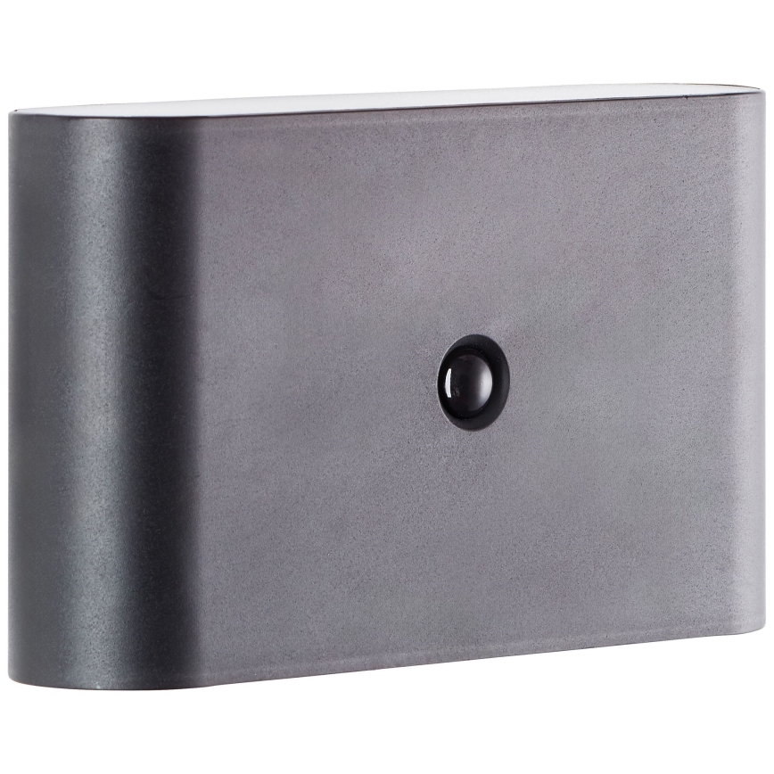 Brilliant - Aufladbare LED-Outdoor-Wandleuchte mit Sensor XINO LED/3W/5V 3600 mAh IP44 schwarz