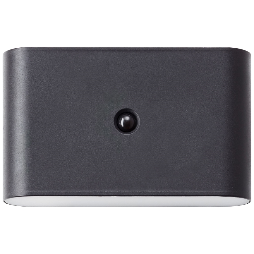 Brilliant - Aufladbare LED-Outdoor-Wandleuchte mit Sensor XINO LED/3W/5V 3600 mAh IP44 schwarz