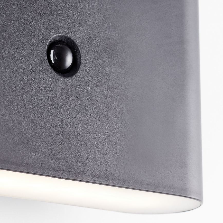 Brilliant - Aufladbare LED-Outdoor-Wandleuchte mit Sensor XINO LED/3W/5V 3600 mAh IP44 schwarz