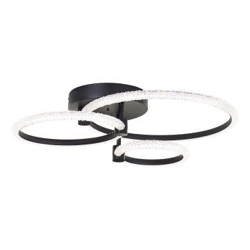 Brilliant - dimmbare LED-Deckenleuchte AYDIN LED/34W/230V 3000-6500K schwarz + Fernbedienung