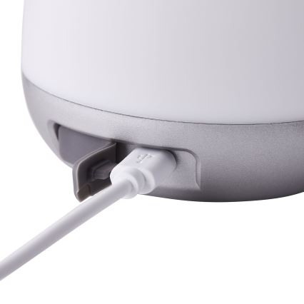 Brilliant - Dimmbare LED-Outdoor-Tischleuchte GEMMA LED/1,9W/5V 1800 mAh IP44 weiß