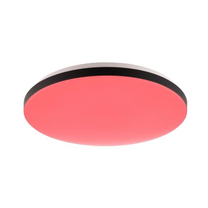 Brilliant - Dimmbare LED-RGBW-Deckenleuchte LIVIO LED/20W/230V 3000-6500K d 49 cm schwarz + Fernbedienung