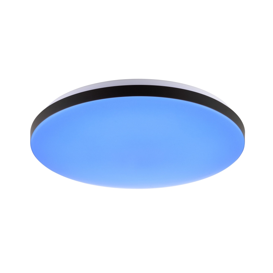 Brilliant - Dimmbare LED-RGBW-Deckenleuchte LIVIO LED/20W/230V 3000-6500K d 49 cm schwarz + Fernbedienung