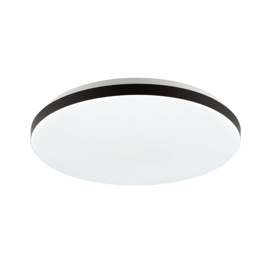 Brilliant - Dimmbare LED-RGBW-Deckenleuchte LIVIO LED/20W/230V 3000-6500K d 49 cm schwarz + Fernbedienung