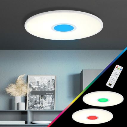 Brilliant - Dimmbare LED-RGBW-Deckenleuchte ODELLA LED/24W/230V 2700-6500K + Fernbedienung