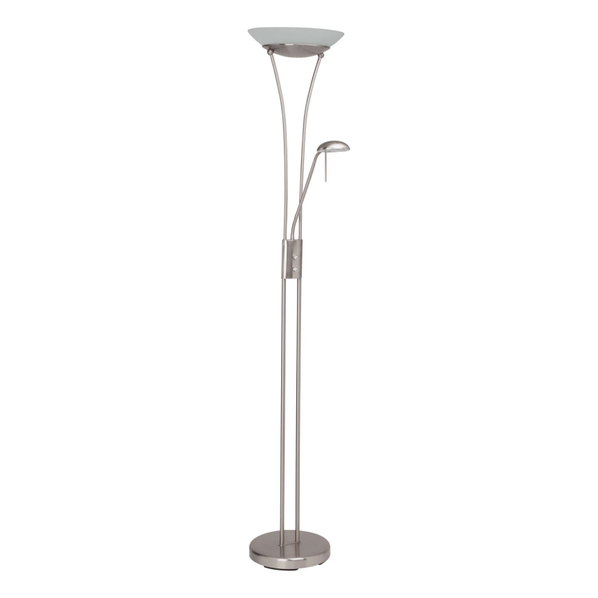 Brilliant - Dimmbare LED-Stehlampe FINN 2xLED/13W/230V mattchrom