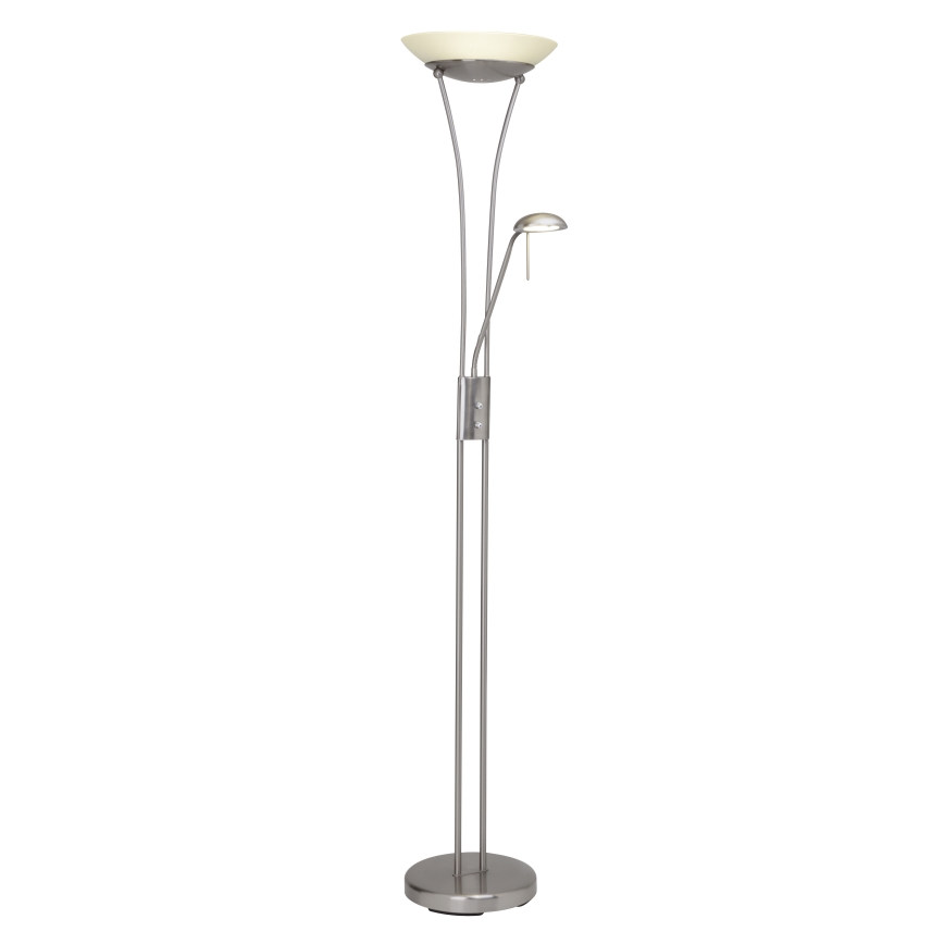 Brilliant - Dimmbare LED-Stehlampe FINN 2xLED/13W/230V mattchrom