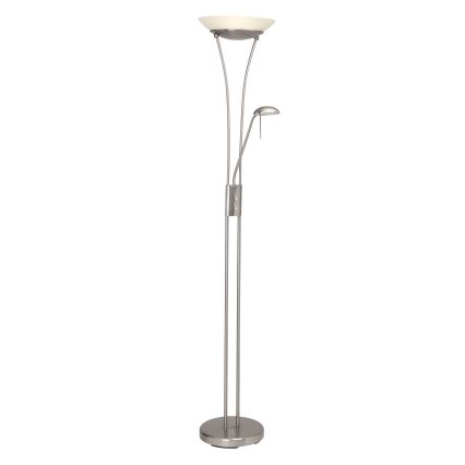 Brilliant - Dimmbare LED-Stehlampe FINN 2xLED/13W/230V mattchrom