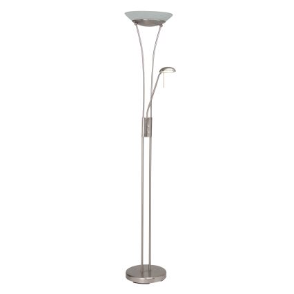 Brilliant - Dimmbare LED-Stehlampe FINN 2xLED/13W/230V mattchrom