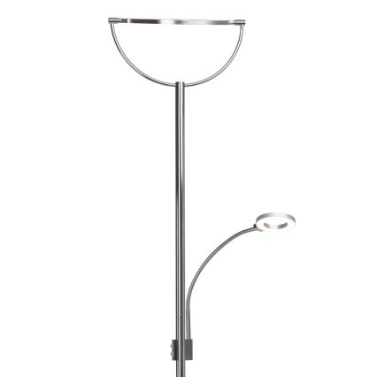 Brilliant - dimmbare LED Stehleuchte DEMIAN 2xLED/12W/230V glänzendes Chrom
