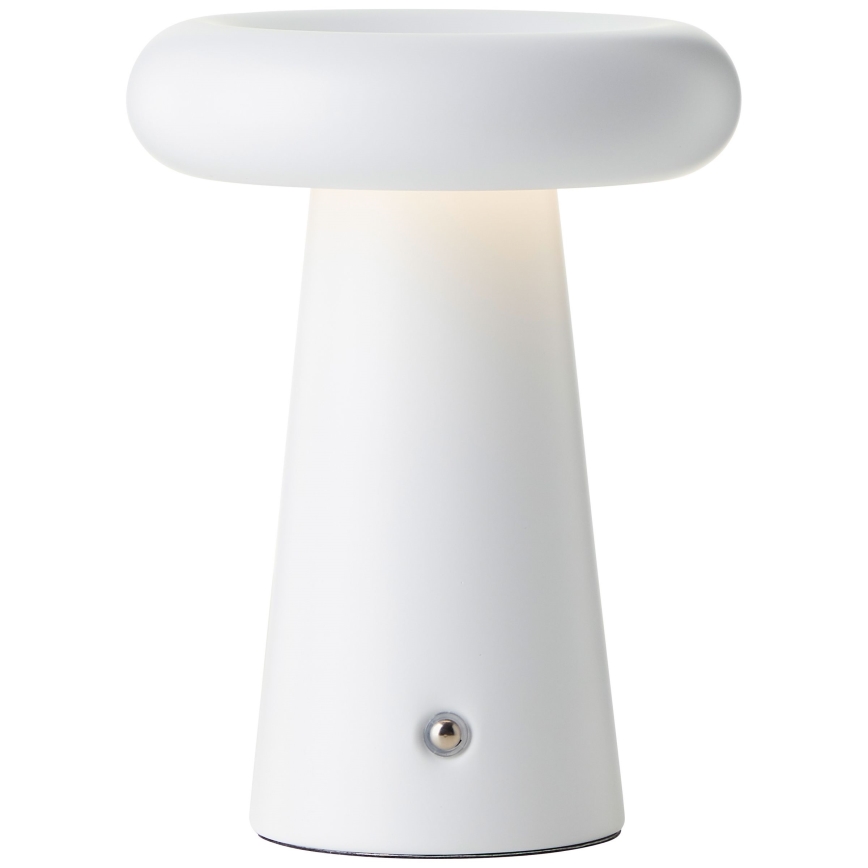 Brilliant - Dimmbare LED-Outdoor-Tischleuchte mit Touch-Funktion MUFFIN LED/3W/5V USB 2600 mAh IP44 weiß