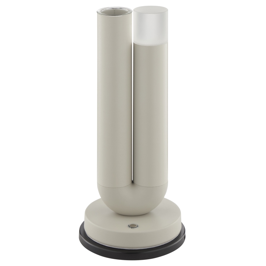 Brilliant - LED-dimmbare, wiederaufladbare, touchgesteuerte Außen-Tischlampe SAYU LED/2,5W/5V 2700K 2600 mAh IP44 grau