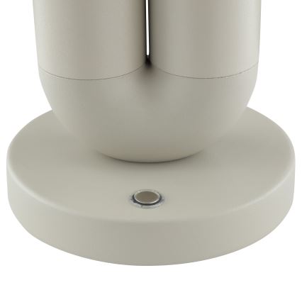 Brilliant - LED-dimmbare, wiederaufladbare, touchgesteuerte Außen-Tischlampe SAYU LED/2,5W/5V 2700K 2600 mAh IP44 grau