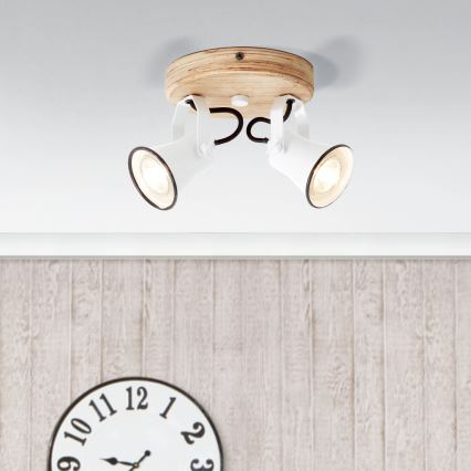 Brilliant - Einbau-Spot SEED 2xGU10/5W/230V weiß/beige