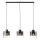 Brilliant - Hängeleuchte mit Kabel BETH 3xE27/60W/230V schwarz/rauchglas
