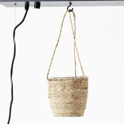 Brilliant - Hängeleuchte mit Kabelaufhängung BANKWOOD 5xE27/28W/230V Pappel