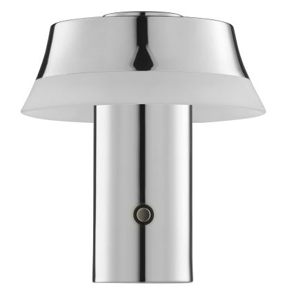 Brilliant - LED dimmbare, wiederaufladbare Touch-Tischlampe KINICH, LED/2,5W/5V, 2700K, 2600 mAh, glänzendes Chrom