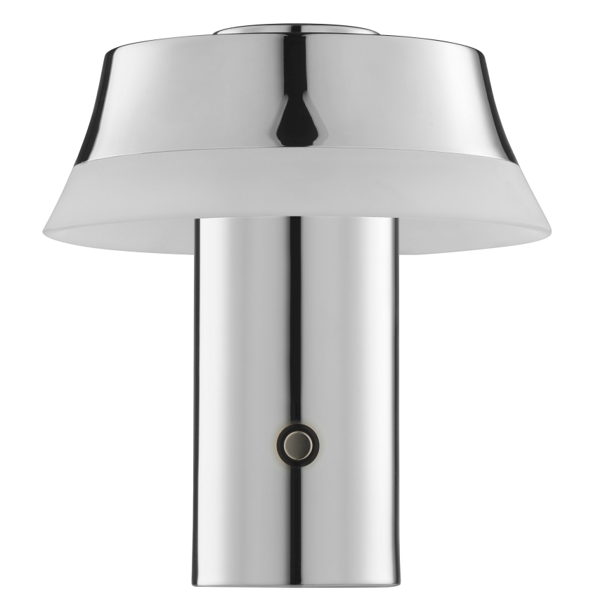 Brilliant - LED dimmbare, wiederaufladbare Touch-Tischlampe KINICH, LED/2,5W/5V, 2700K, 2600 mAh, glänzendes Chrom