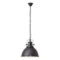 Brilliant - Kronleuchter mit Kette JESPER GLAS 1xE27/60W/230V schwarz