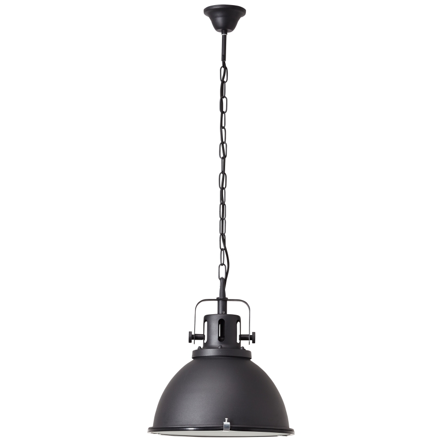 Brilliant - Kronleuchter mit Kette JESPER GLAS 1xE27/60W/230V schwarz