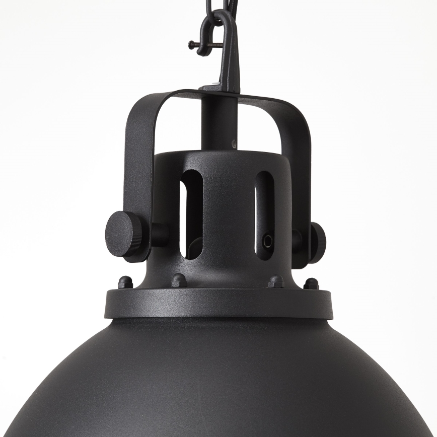 Brilliant - Kronleuchter mit Kette JESPER GLAS 1xE27/60W/230V schwarz