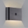 Brilliant - LED Außen-Wandlampe mit Sensor, wiederaufladbar XINO LED/3W/5V 3600 mAh IP44 schwarz