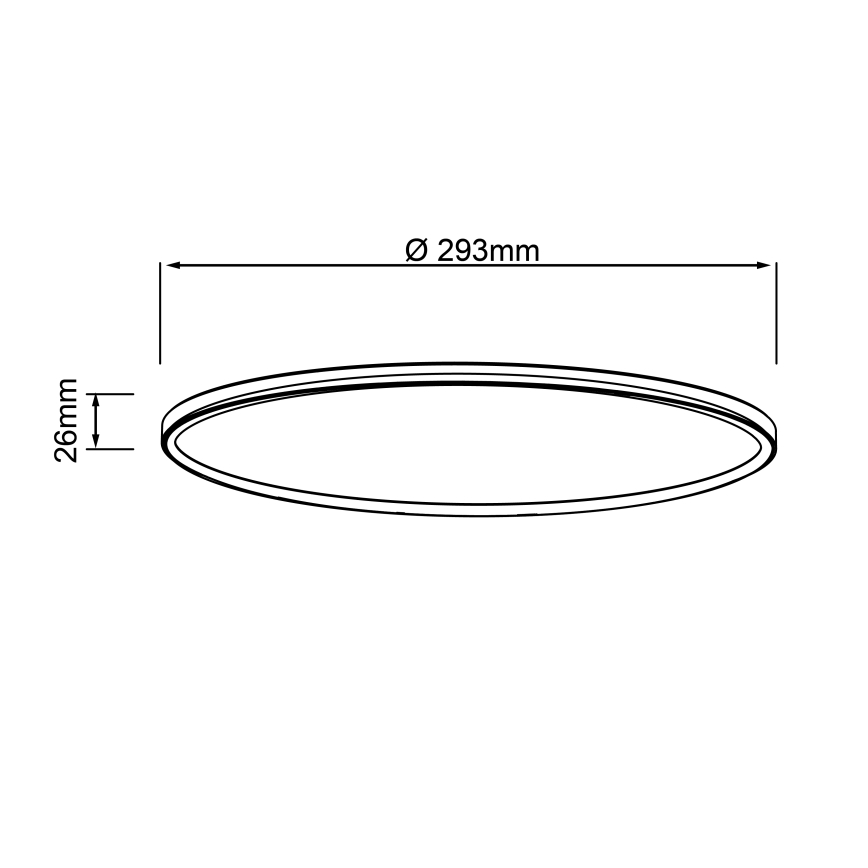 Brilliant - LED Deckenleuchte MILTON LED/18W/230V Ø 29,3 cm schwarz