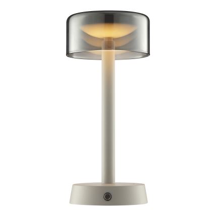 Brilliant - Dimmbare, wiederaufladbare LED-Tischleuchte für den Außenbereich mit Touch-Bedienung RAZOR LED/2,5W/5V 2700K 2600 mAh IP44 grau