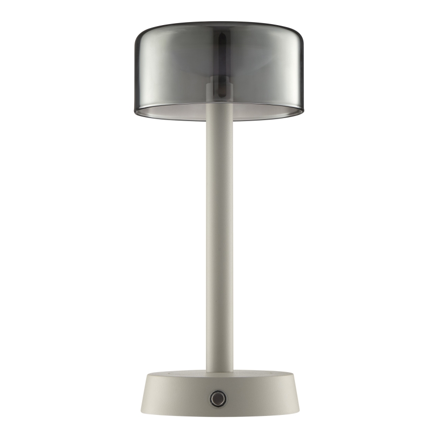 Brilliant - Dimmbare, wiederaufladbare LED-Tischleuchte für den Außenbereich mit Touch-Bedienung RAZOR LED/2,5W/5V 2700K 2600 mAh IP44 grau