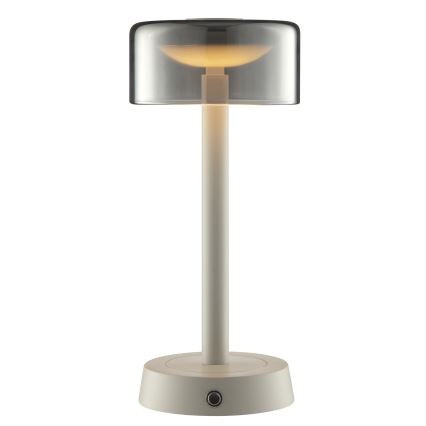 Brilliant - Dimmbare, wiederaufladbare LED-Tischleuchte für den Außenbereich mit Touch-Bedienung RAZOR LED/2,5W/5V 2700K 2600 mAh IP44 grau