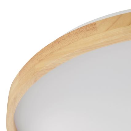 Brilliant - dimmbare LED-Deckenleuchte ALSON LED/21W/230V 3000–6500K Ø 49,5 cm Kautschukbaum + Fernbedienung