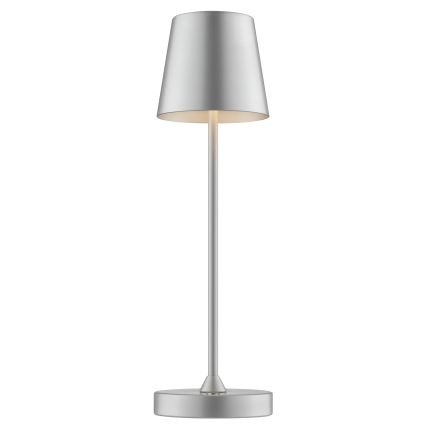 Brilliant - ELORA LED dimmbare, wiederaufladbare Touch-Tischleuchte für den Außenbereich LED/2,5W/5V 2700K 2600 mAh IP44 silber