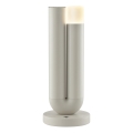 Brilliant - LED-dimmbare, wiederaufladbare, touchgesteuerte Außen-Tischlampe SAYU LED/2,5W/5V 2700K 2600 mAh IP44 grau