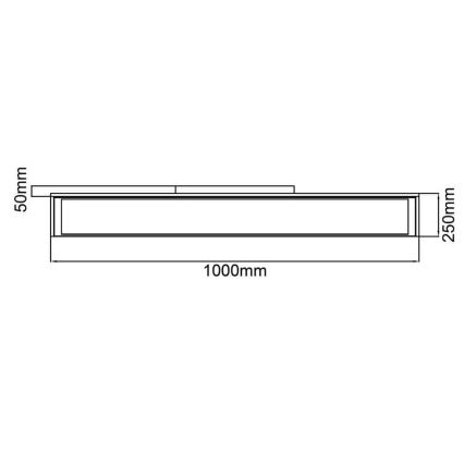 Brilliant - LED dimmbare Deckenleuchte FLAT LED/32W/230V 2700-6500K + Fernbedienung