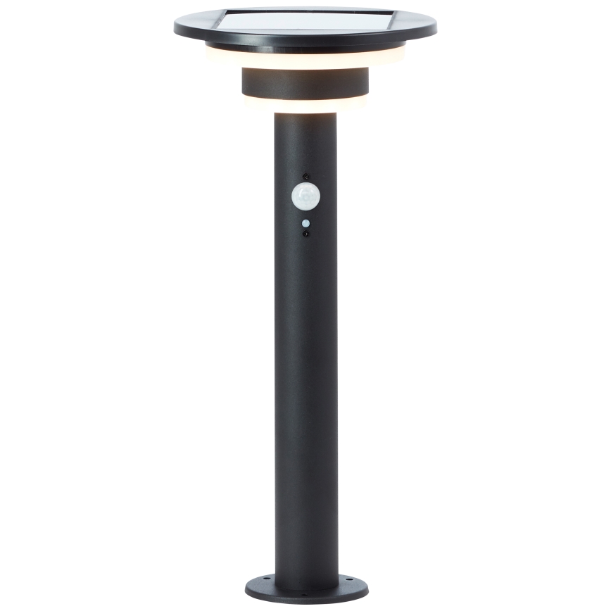 Brilliant - LED Solarleuchte mit Sensor GARVINA LED/3W/3,7V 2000 mAh 45 cm IP44 schwarz