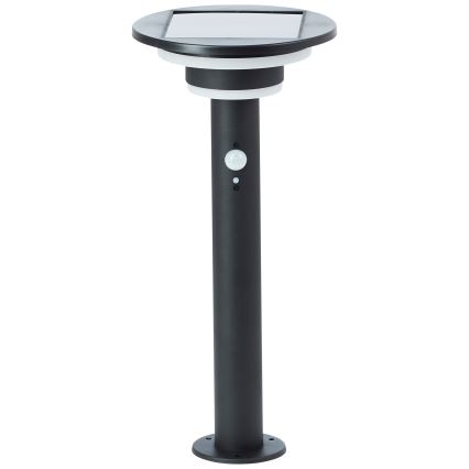 Brilliant - LED Solarleuchte mit Sensor GARVINA LED/3W/3,7V 2000 mAh 45 cm IP44 schwarz