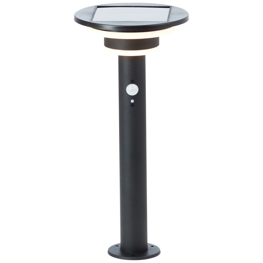Brilliant - LED Solarleuchte mit Sensor GARVINA LED/3W/3,7V 2000 mAh 45 cm IP44 schwarz