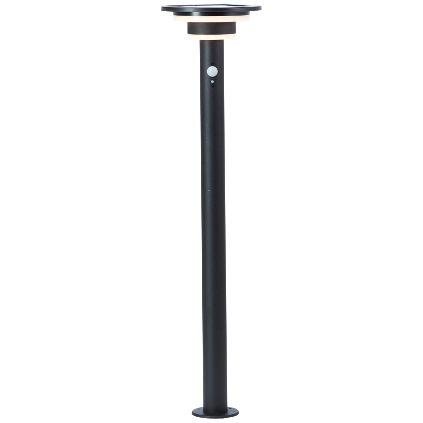 Brilliant - LED Solarleuchte mit Sensor GARVINA LED/3W/3,7V 2000 mAh 85 cm IP44 schwarz