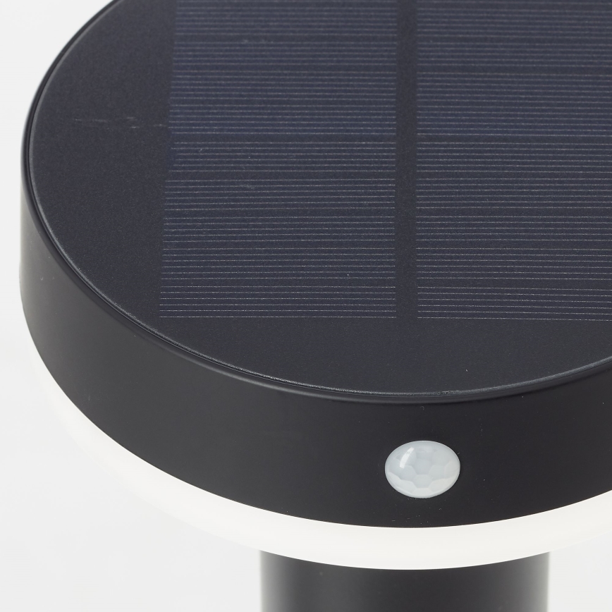 Brilliant - LED Solarleuchte mit Sensor MAGUA LED/4W/3,7V 2000 mAh 50,2 cm IP44 schwarz