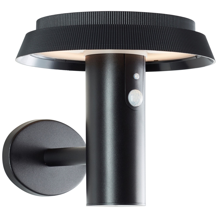 Brilliant - LED-Solarwandleuchte mit Sensor ALVERO LED/4W/3,7V 2000 mAh IP44
