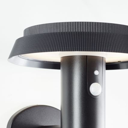 Brilliant - LED-Solarwandleuchte mit Sensor ALVERO LED/4W/3,7V 2000 mAh IP44