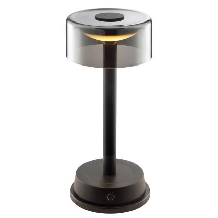 Brilliant - LED-dimmbare, wiederaufladbare Touch-Outdoor-Tischlampe RAZOR LED/2,5W/5V 2700K 2600 mAh IP44 schwarz