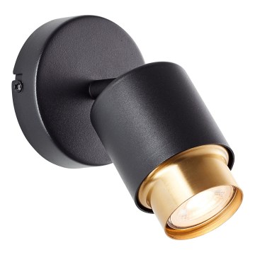 Brilliant - LED-Wandspot COVELO 1xGU10/5W/230V schwarz/gold