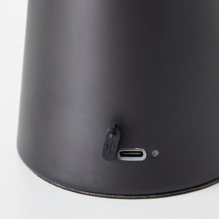 Brilliant - LED dimmbare Touch-Außen-Tischlampe MUFFIN LED/3W/5V USB 2600 mAh IP44 schwarz