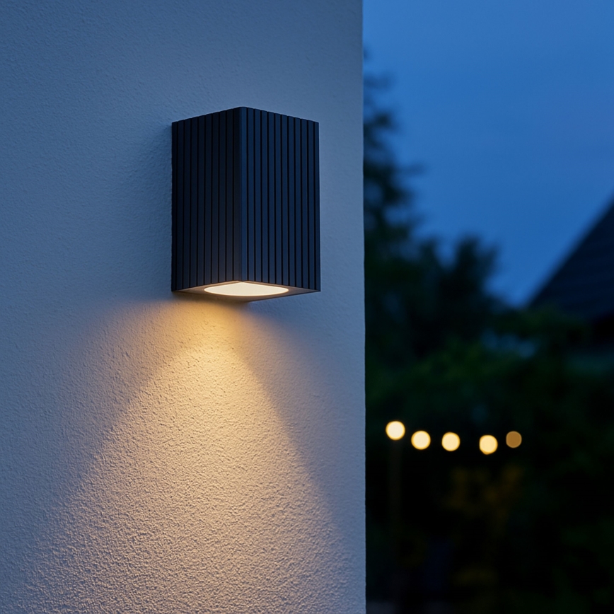 Brilliant - Outdoor-Wandleuchte JELANI 1xGU10/10W/230V IP44 schwarz