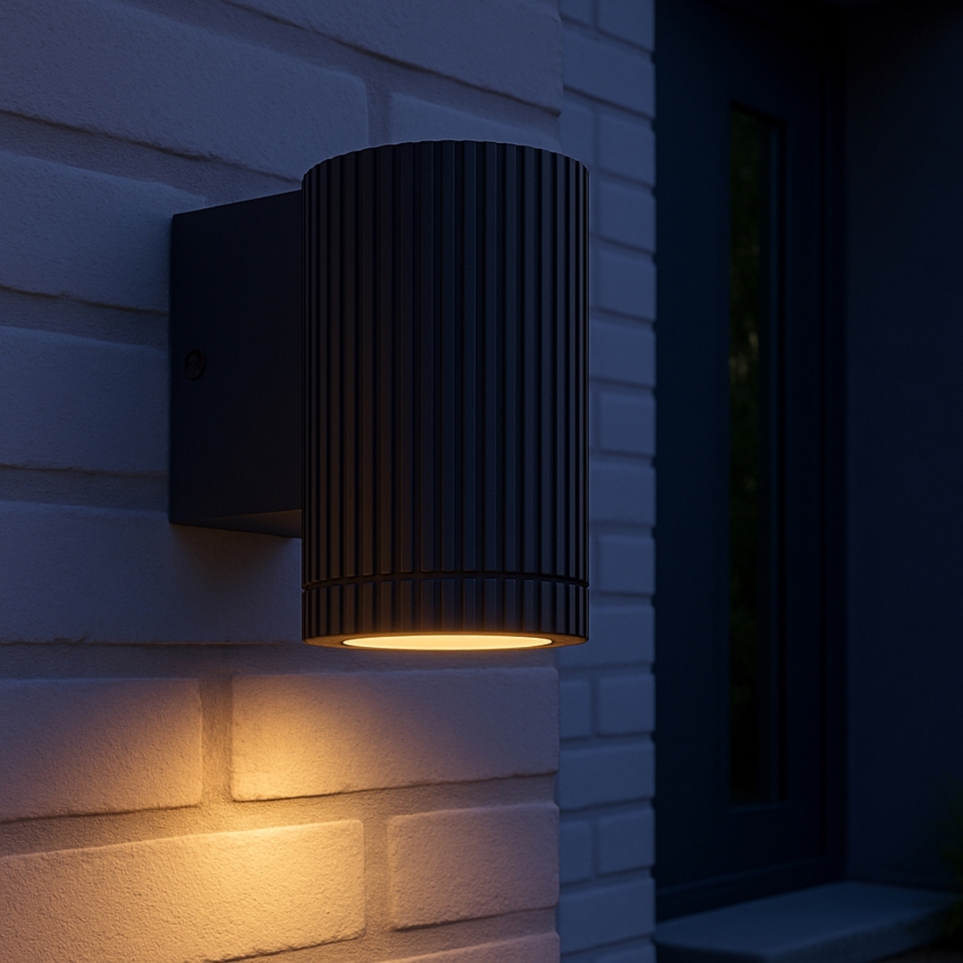 Brilliant - Outdoor-Wandleuchte KEOLA 1xGU10/10W/230V IP44 schwarz