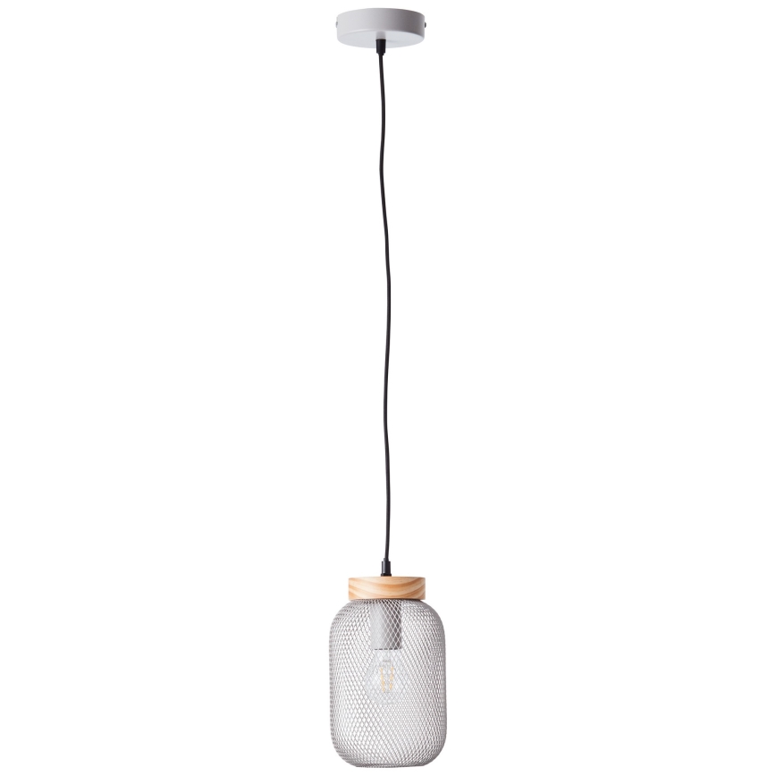 Brilliant - Pendelleuchte an Kabel GIADA 1xE27/40W/230V Ø 16 cm grau